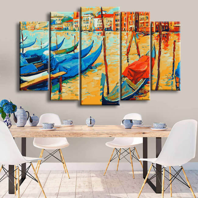 Triptych Custom Paint By Numbers - 3 Panel Painting (36 Colors)